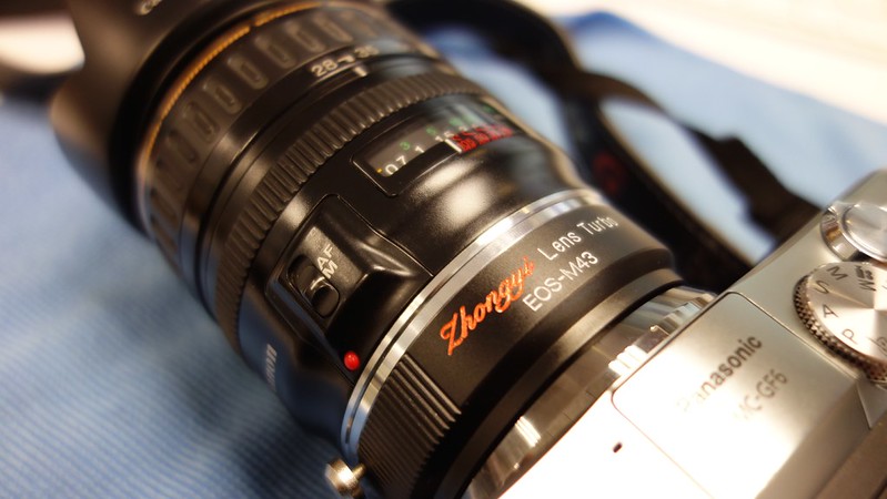 ZhongYi Lens Turbo EF/MFT + Canon EF 28-105